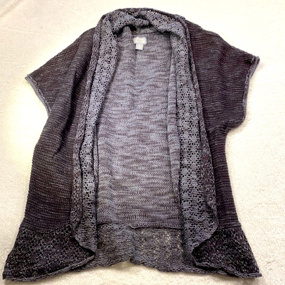 Converse short sleeve sweater Size S dark grey